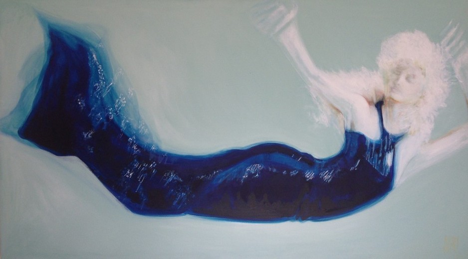 Melt Massage and Beauty Pic 1 - Mermaid Painting by Colin Sweeney Gold Coast Artist