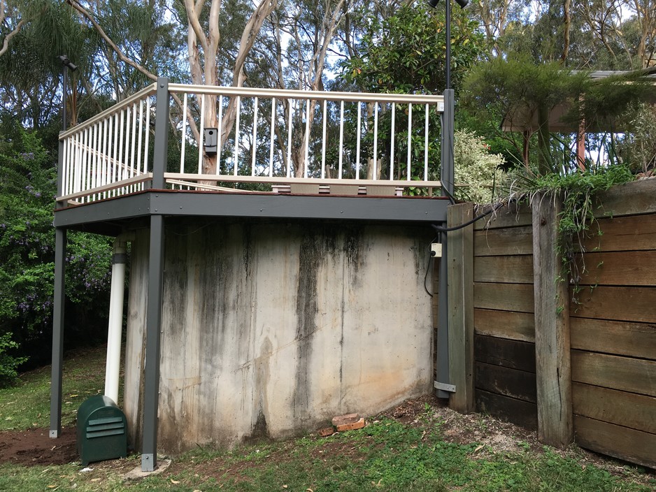 Holmes Water Tanks Pic 1 - Repaired leaking tank in Toowoomba