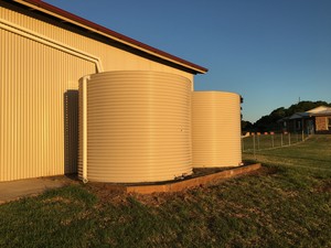 Holmes Water Tanks Pic 2 - 2 new tanks pad and installation Marberg