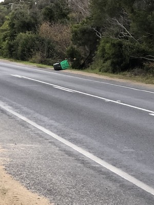 The Bin Keepers Pic 4 - Bins get damaged when they fall onto side of the road