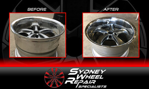 Sydney Wheel Repair Specialists Pic 4 - Before and After on a Bent Wheel