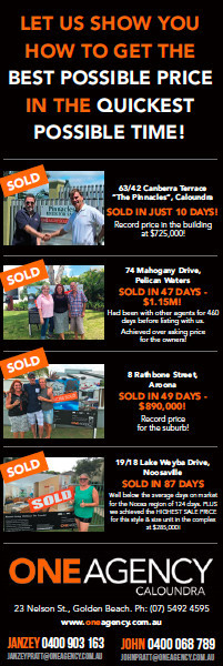 One Agency Caloundra Pic 4 - Our sales success stories Our average days on market is just 34 Let us show you how we do it