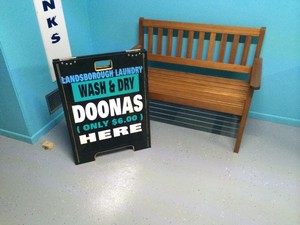 Landsborough Laundromat Pic 2 - Doona washing Landsborough Laundromat