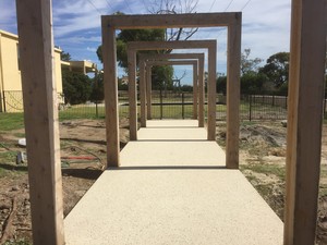 All In Concreting Group Pic 4 - Garden feature path