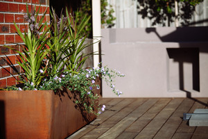 Kathleen Murphy Landscape Design Pic 5 - Custom made planter trough