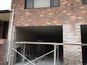 F1 Cleaning Services Pic 4 - Post build exterior brick acid wash before and after shots