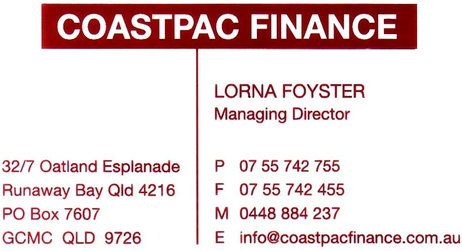 Coast. Pac. Finance Pic 1 - coast pac finance business card