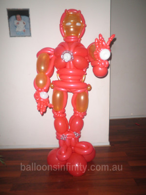 Balloons Infinity Pic 2 - 200cm Ironman balloon sculpture Balloon sculptures made for any theme or event