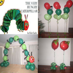 Balloons Infinity Pic 4 - The Hungry Caterpillar theme party decor