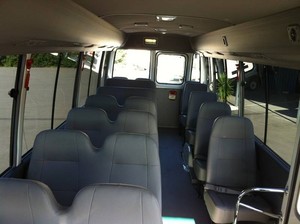 Party Bus Central Coast Pic 5 - Inside corporate bus