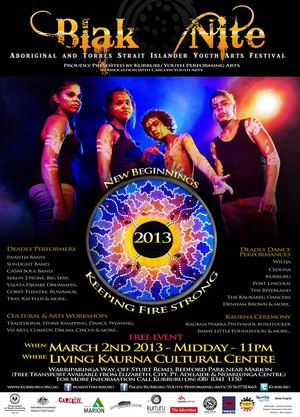 DRALLOC Designs Pic 2 - Event poster created for Kurruru Youth Performing Arts