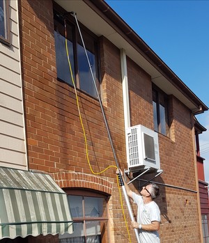 Indie Window Cleaners Pic 2 - Drummoyne Sydney NSW House window cleaning exterior windows using the waterfed pole