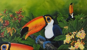 Sue Edman Pic 3 - Toucans Playful Antics by Sue Edman