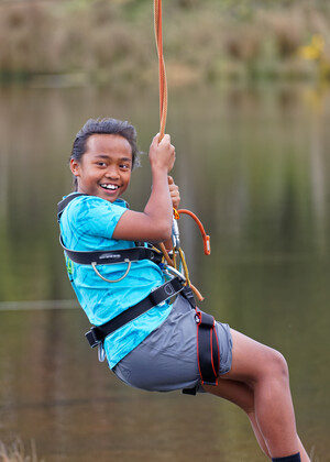 PGL Campaspe Downs Pic 3 - Flying fox across the lake is a thrilling experience