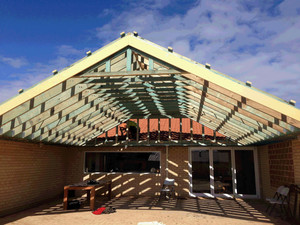 Abode Carpentry Pic 3 - Huge engineered alfresco