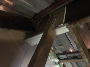 South Building Inspections Pic 4 - A thorough Building Inspections uncovered this not so approved way to prop up a roof