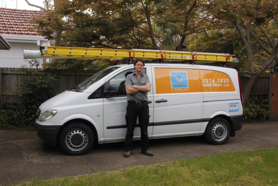 Precision Power Electricians Pic 1 - A man and his van