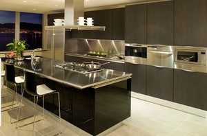 Decor Exotica Pic 4 - Stainless bench tops and splashbacks Range hoods