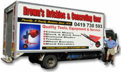 Brown's Brickies & Concreting Gear Pty Ltd Pic 1 - Site sales with mobile eftpos