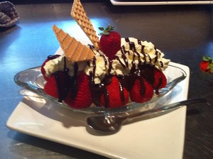 Chocolate @ No 5 Pic 2 - Strawberry Split perfect for a hot summers day