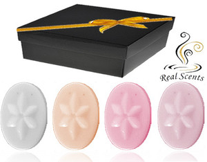 Real Scents Pic 2 - Classy scented meltsgift box with 4 melts many fragrances to choose from