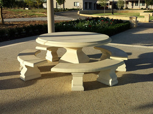 Techstone Moulding Pic 5 - Round Outdoor Tables