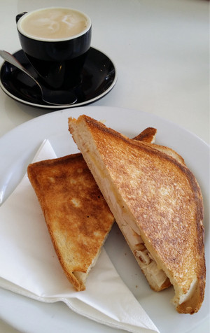 WickEd Cafe Pic 4 - Chicken cheese toastie coffee 9