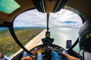 Oceanview Helicopters Pic 4 - Cockpit of our Robinson R44 Raven II Helicopter