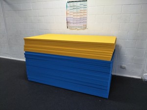 Dojo Mats Pic 5 - Pile of quality mats