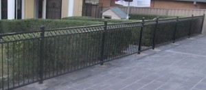 FENCES n GATES Pic 5 - Aluminium round bar circles fence and gate