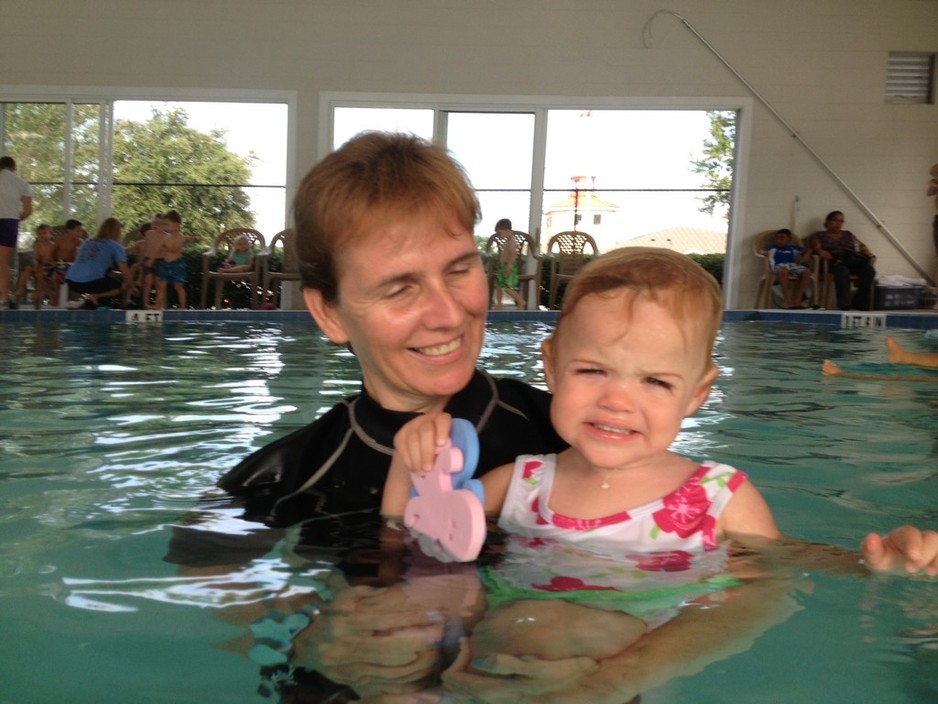 Infant Aquatics, Perth Pic 1 - 2 year old Heidi loves to swim float swim