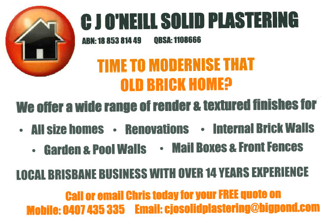 CJ O'Neill Solid Plastering Pic 1 - Rendering