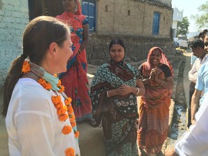 3Fish Pic 3 - Meeting women in Fairtrade famming villages in rural Indiua