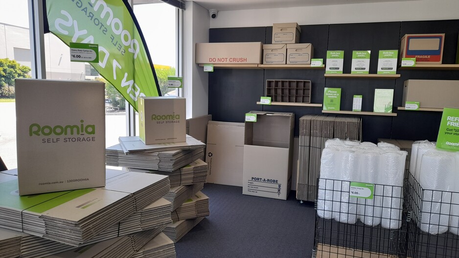 Roomia Self Storage Minchinbury Pic 1 - Onsite box shop for all your packing and moving needs