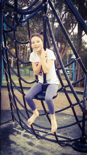 Laguna Park Pic 3 - Swinging off the rope web frame