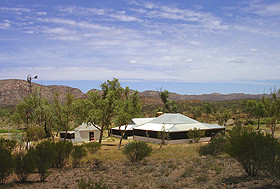 Hamilton Downs Youth Camp Pic 1 - Hamilton Downs Youth Camp homestead with ranges in background