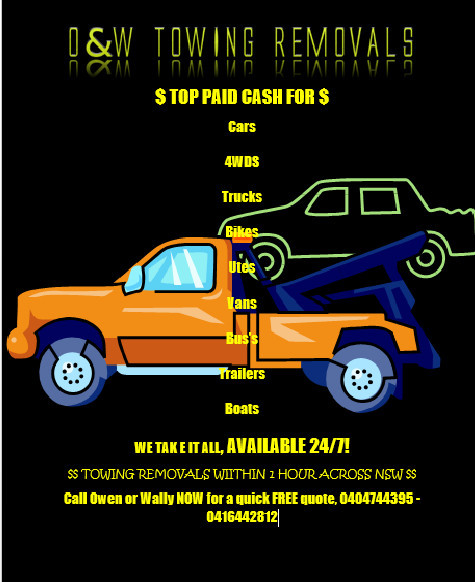 O&W Towing Removals Pic 1 - Flyer