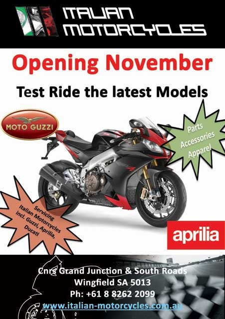 Italian Motorcycles Pty Ltd Pic 1 - opening november