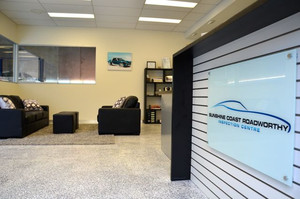 Sunshine Coast Car Service Centre Pic 2 - Our officewaiting area Lots of glass so you can see your car at all times