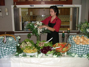 Hot Rod's Roasts Pty Ltd Pic 3 - jess preparing the buffet table