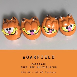 Weegee Deans Pic 3 - Garfield Earrings for all the Garfield lovers