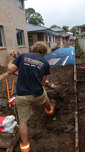 Evan Karp Electrical Pic 3 - Digging in the Submains