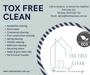 Tox Free Clean Home Services Pic 4 - Business Card