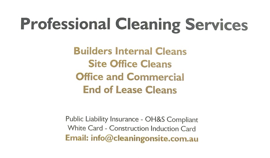 Onsite Professional Cleaning Services Pic 2 - Contact us today for a no obligation quote