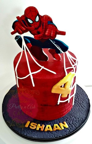 Pretty N Ash Cakes Pic 3 - Spiderman Cake