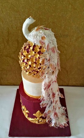 Pretty N Ash Cakes Pic 4 - Peacock Cake