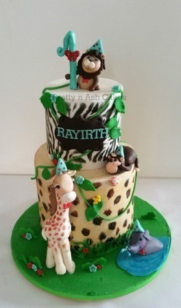 Pretty N Ash Cakes Pic 5 - Jungle Theme Cake