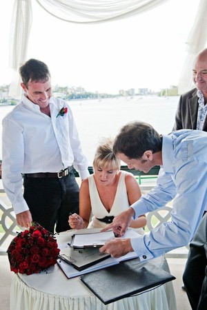 Brisbane City Celebrants Pic 3 - The winning Four Weddings Australia wedding at Newstead Rotunda with Brisbane Celebrant Jamie Eastgate