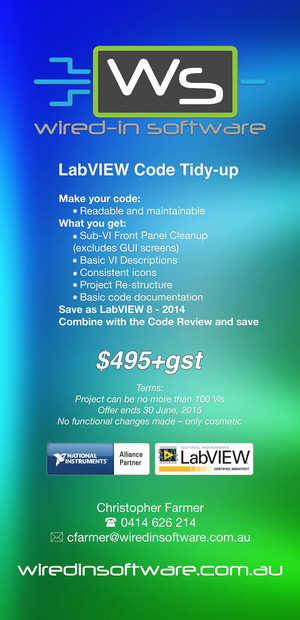 Wired-in Software Pty Ltd Pic 3 - LabVIEW Code Tidyup