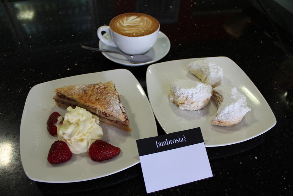 Ambrosia Espresso Bar Pic 1 - Homemade Greek Baklava and Shortbread with a great tasting Coffee